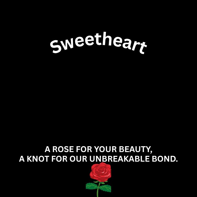 Gift For Soulmate - Our Unbreakable Bond - Love Knot Necklace with Red Heart Rose Box