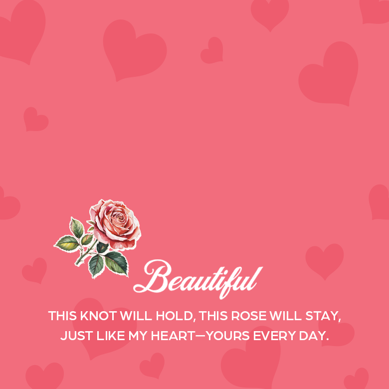 Gift For Soulmate - This Knot Will Hold - Love Knot Necklace with Red Heart Rose Box