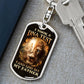 Inspirational - I Took A DNA Test And God Is My Father - Dog Tag Keychain - The Shoppers Outlet