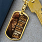 Inspirational - My God's Not Dead - Dog Tag Keychain - The Shoppers Outlet