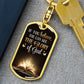 Inspiration - If You Believe You Can See The Glory Of God - Dog Tag Keychain - The Shoppers Outlet