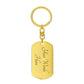 Inspiration - If You Believe You Can See The Glory Of God - Dog Tag Keychain - The Shoppers Outlet