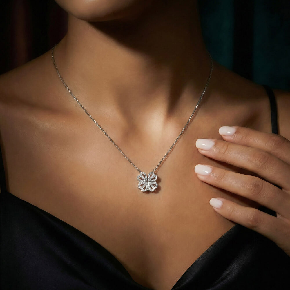 She Means So Much - Wife Gift - Magnetic Hearts Necklace - The Shoppers Outlet