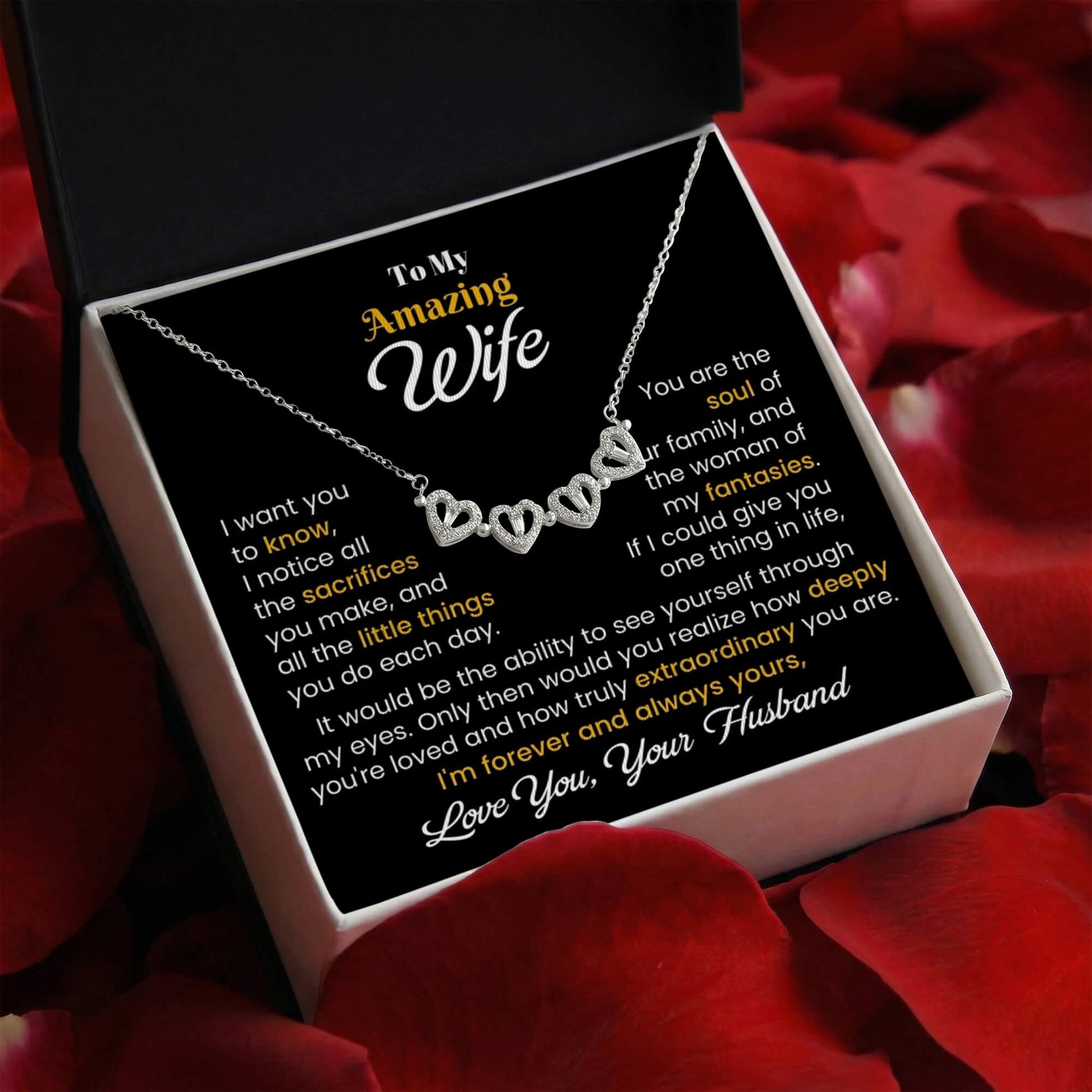 A Gift She'll Love Forever - Magnetic Hearts Necklace - The Shoppers Outlet