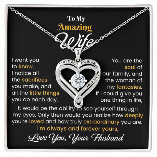 Gift For Wife - I Want You To Know - Love You Always Necklace - The Shoppers Outlet