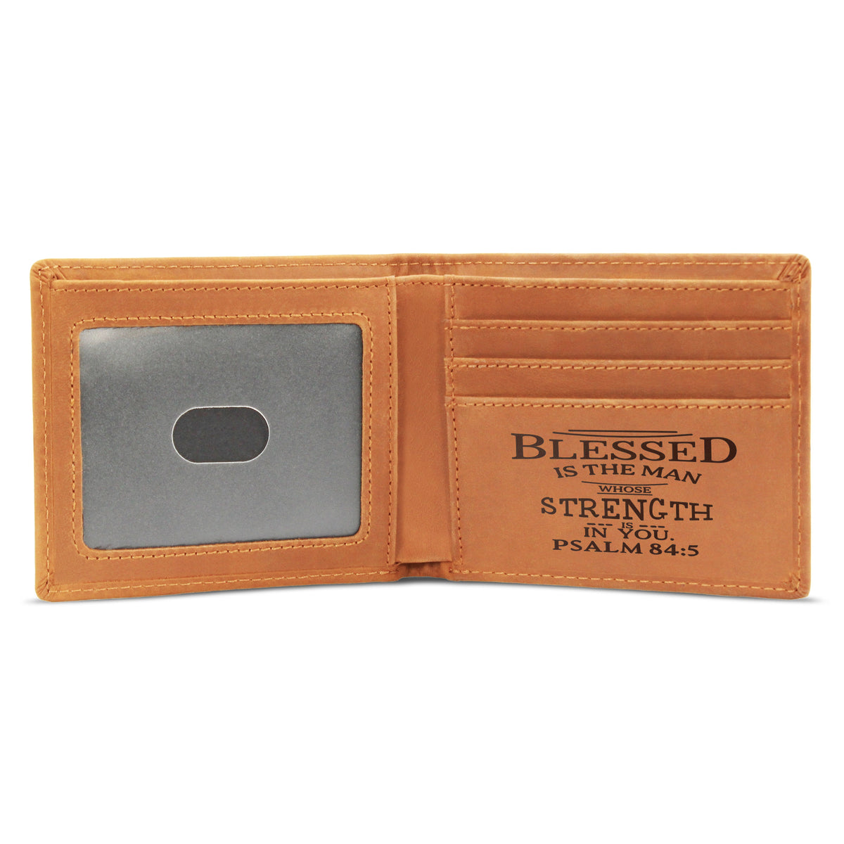 Graphic Leather Wallet - PSALM 84:5 - Bible Verse - The Shoppers Outlet