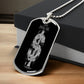 Silver Tree Dollar Sign - Dog Tag Necklace - The Shoppers Outlet
