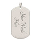 Inspirational - I Took A DNA Test And God Is My Father - Dog Tag Necklace - The Shoppers Outlet