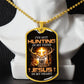Inspirational - I've Got Hunting In My Veins Jesus In My Heart - Dog Tag Necklace - The Shoppers Outlet