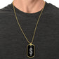 Silver Tree Dollar Sign - Dog Tag Necklace - The Shoppers Outlet