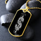Silver Tree Dollar Sign - Dog Tag Necklace - The Shoppers Outlet