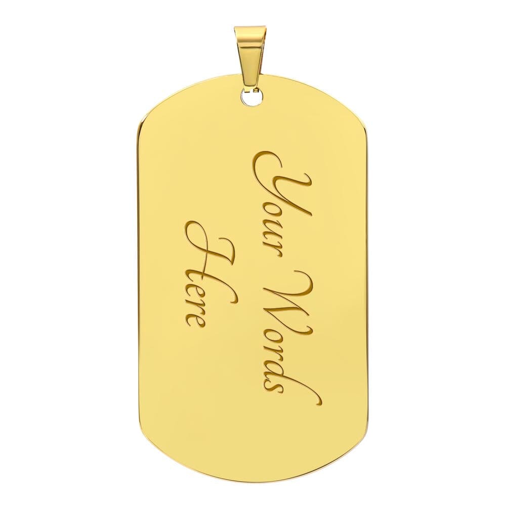 Inspirational - Jesus Is - Dog Tag Necklace - The Shoppers Outlet