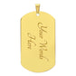 Inspirational - I've Got Hunting In My Veins Jesus In My Heart - Dog Tag Necklace - The Shoppers Outlet