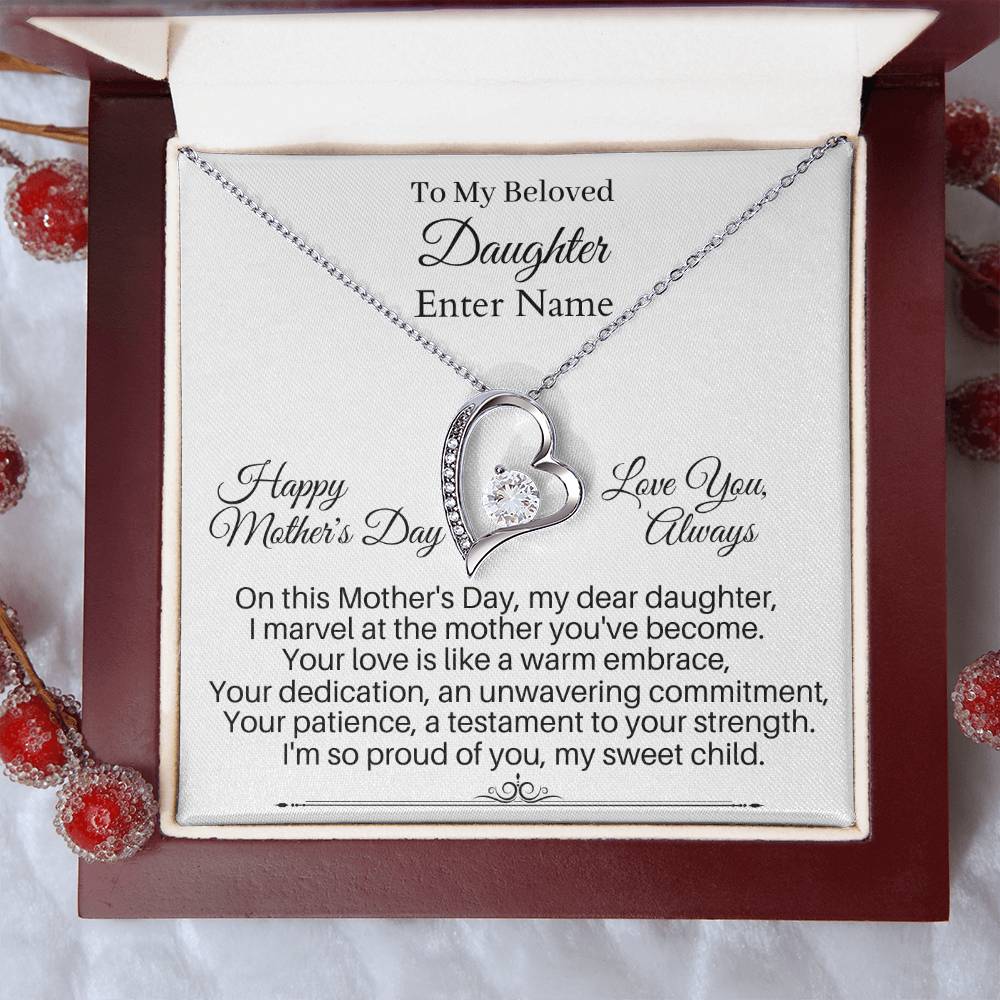 Daughter - I'm So Proud Of You - Happy Mother's Day - Forever Love Necklaces - The Shoppers Outlet