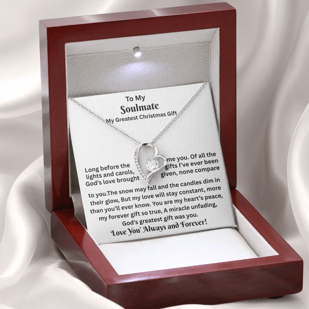 Gift For Soulmate - My Greatest Christmas Gift - Forever Love Necklaces