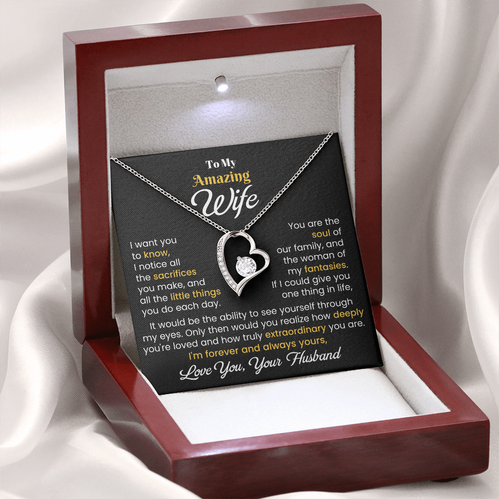 Gift For Wife - I Want You To Know - Forever Love Necklace - The Shoppers Outlet