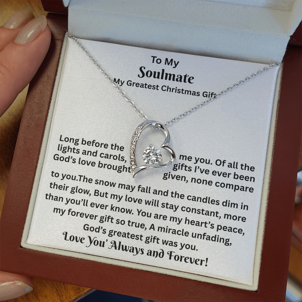 Gift For Soulmate - My Greatest Christmas Gift - Forever Love Necklaces
