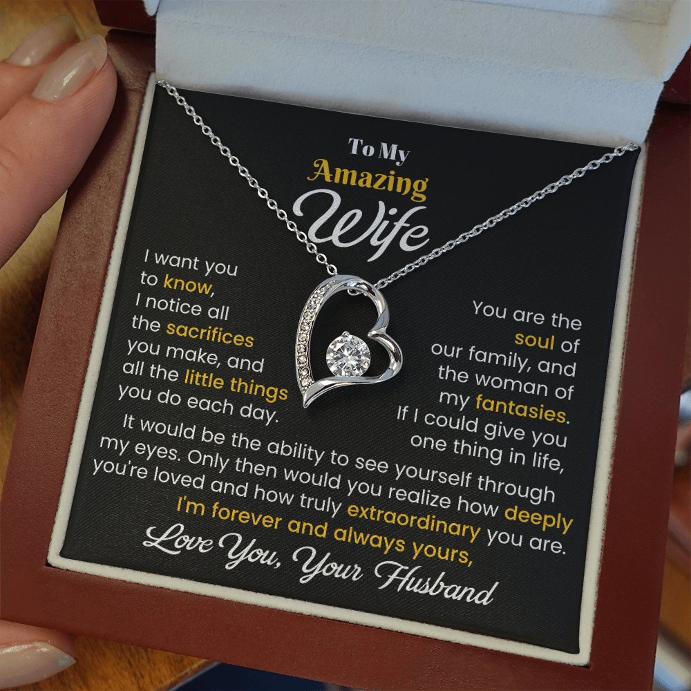 Gift For Wife - I Want You To Know - Forever Love Necklace - The Shoppers Outlet