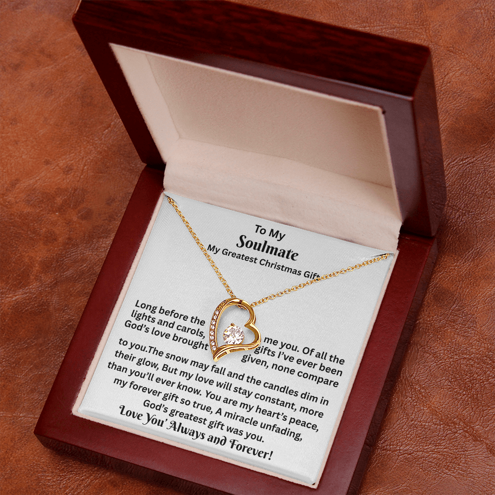 Gift For Soulmate - My Greatest Christmas Gift - Forever Love Necklaces