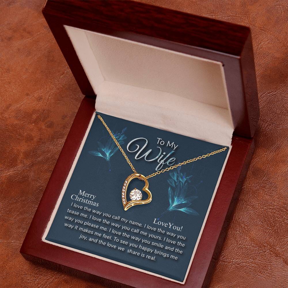 Gift For Wife - I Love The Way You - Merry Christmas - Forever Love Necklace - The Shoppers Outlet