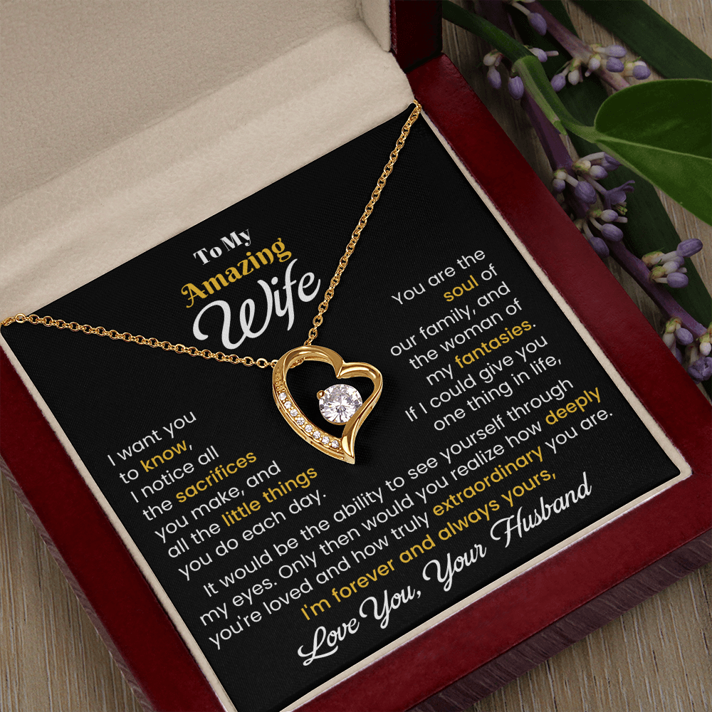 Gift For Wife - I Want You To Know - Forever Love Necklace - The Shoppers Outlet