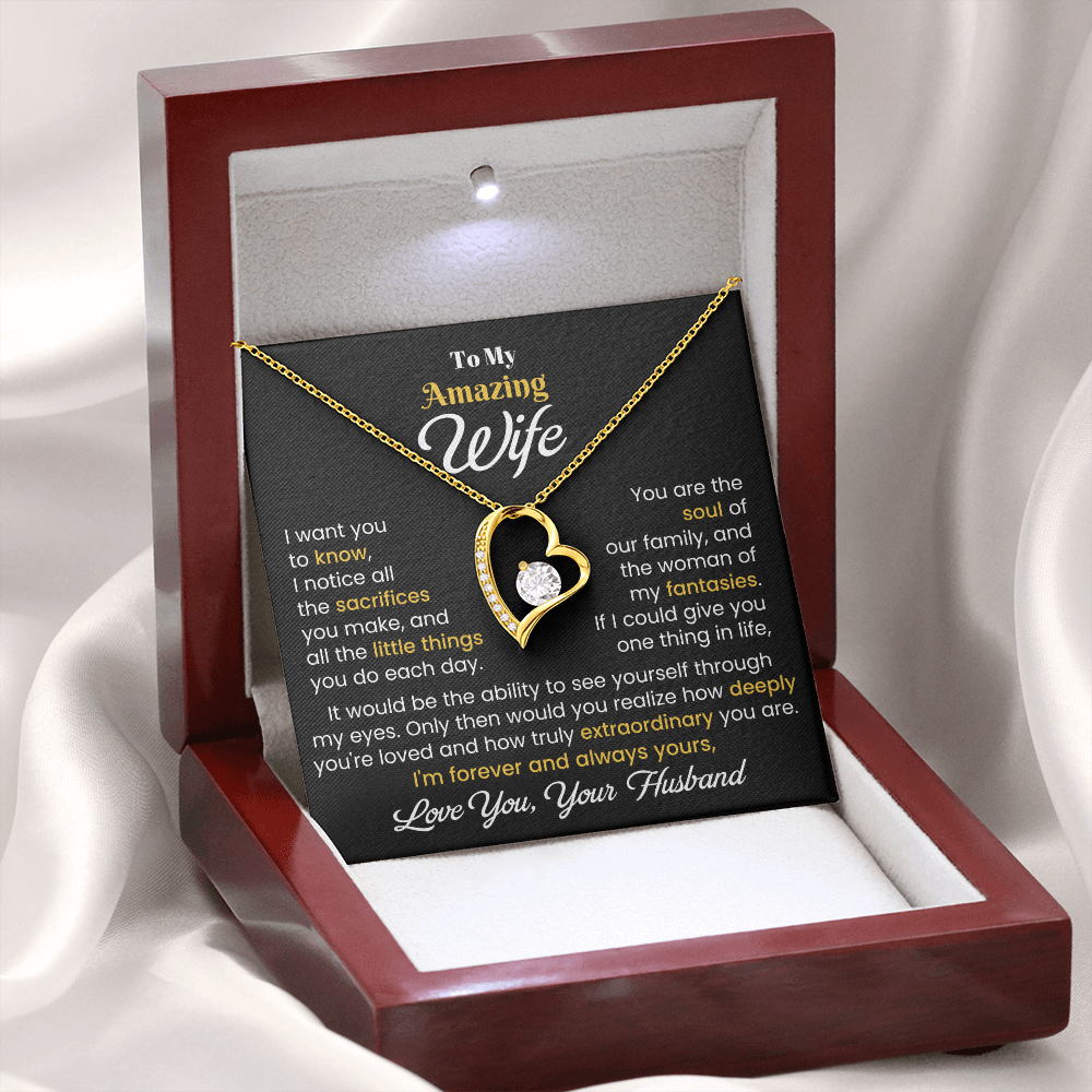 Gift For Wife - I Want You To Know - Forever Love Necklace - The Shoppers Outlet