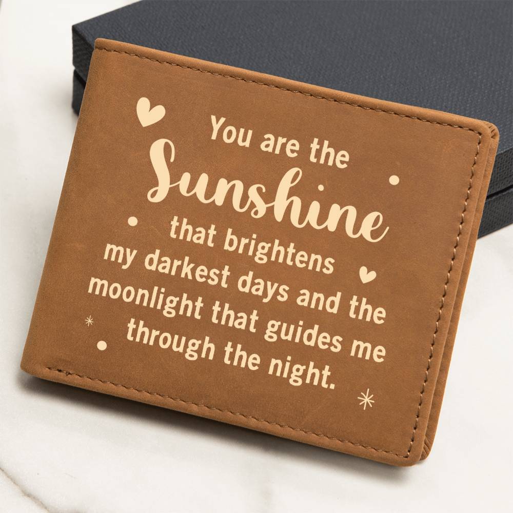 Graphic Leather Wallet - Your Are The Sunshine - The Shoppers Outlet