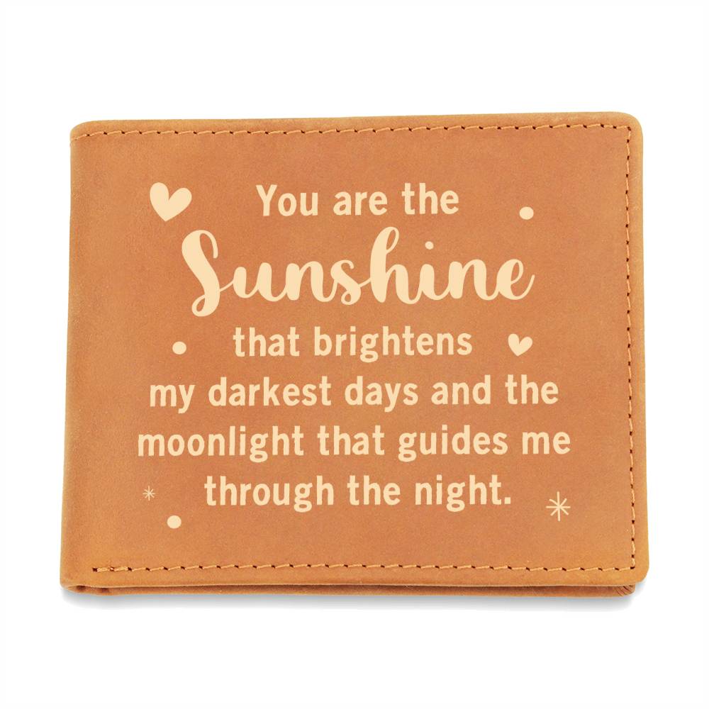 Graphic Leather Wallet - Your Are The Sunshine - The Shoppers Outlet