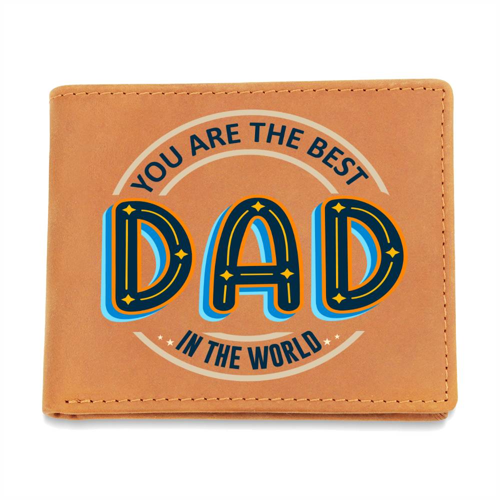 Graphic Leather Wallet - You Are The Best Dad - The Shoppers Outlet