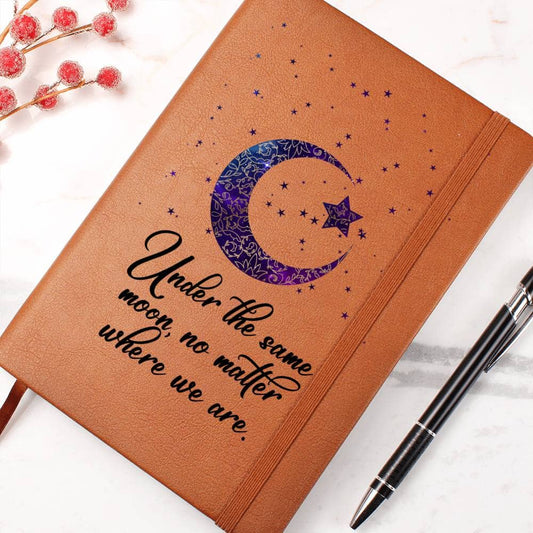 Graphic Leather Journal - Under The Same Moon - The Shoppers Outlet