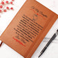 Graphic Leather Journal - Daughter - This Journey Called Life - Love Mom - The Shoppers Outlet