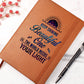 Graphic Leather Journal - Keep Shining Beautiful One - The Shoppers Outlet