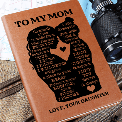 Graphic Leather Journal - To My Mom - So Much Of Me - The Shoppers Outlet