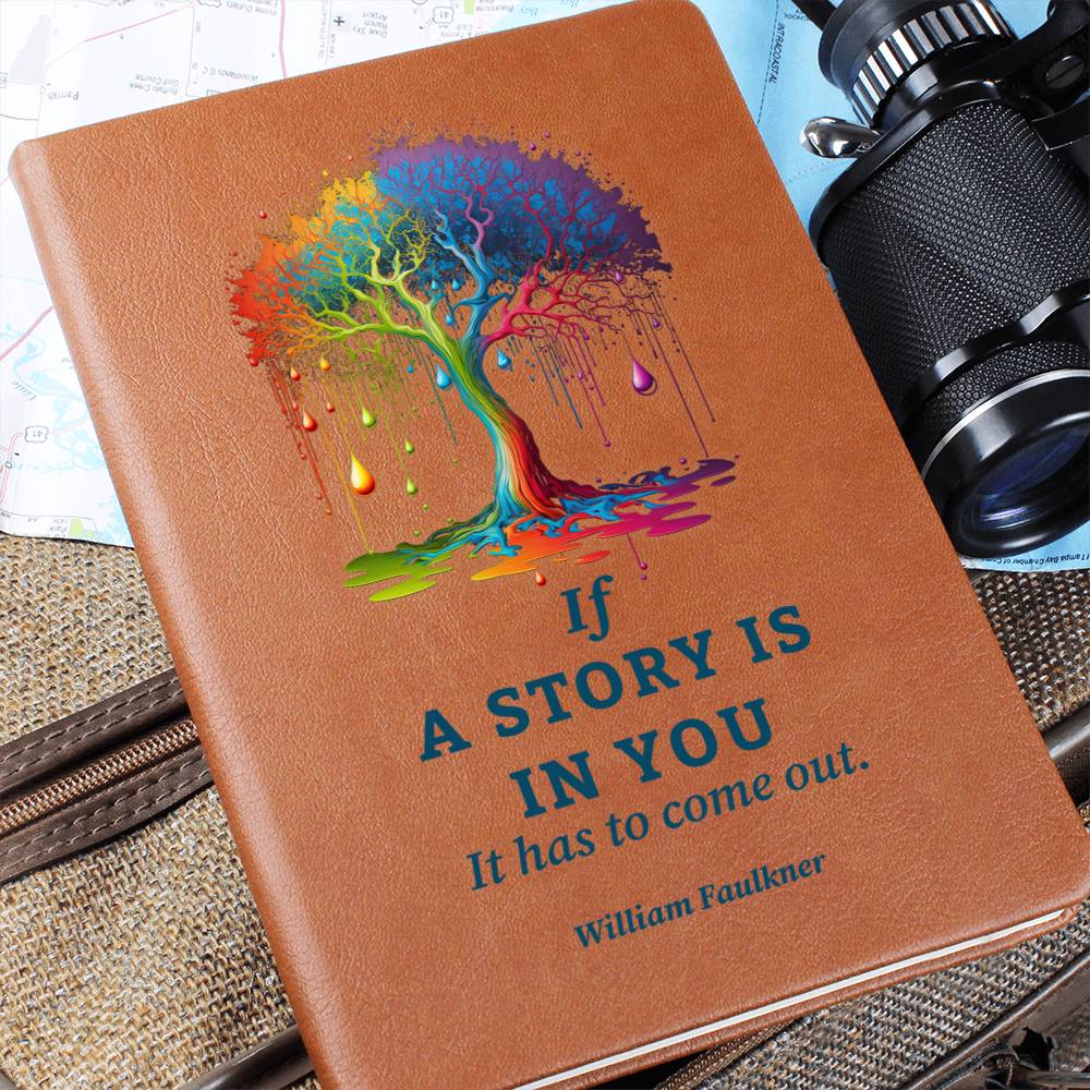 Graphic Leather Journal - If A Story Is In You - The Shoppers Outlet