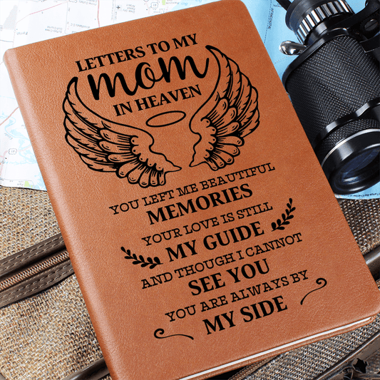 Graphic Leather Journal - Letter To My Mom In Heaven - The Shoppers Outlet