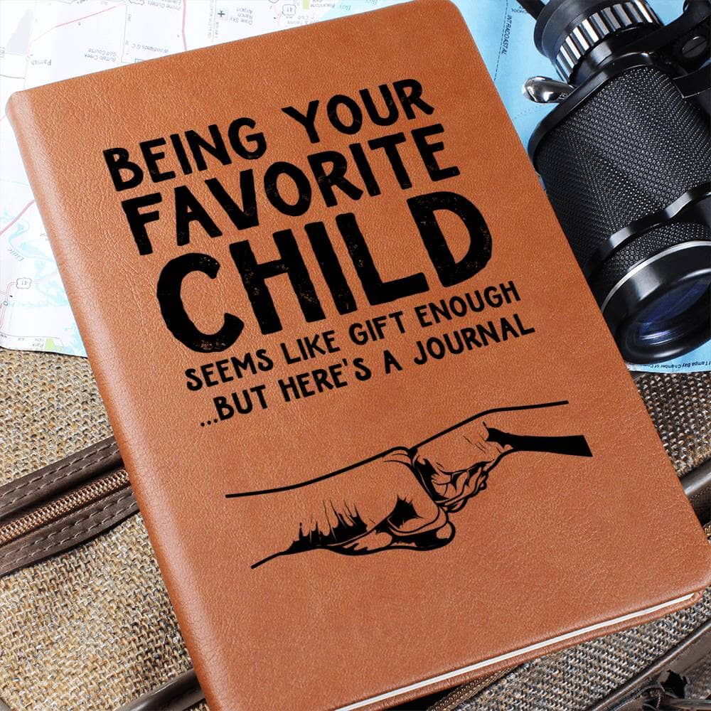 Graphic Leather Journal - Dad - Being Your Favorite Child - The Shoppers Outlet