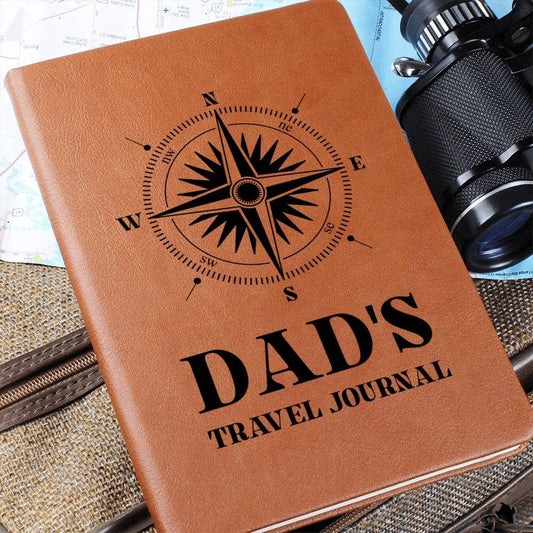 Graphic Leather Journal - Dad's Travel Journal - The Shoppers Outlet