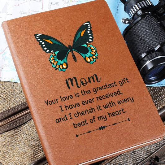 Graphic Leather Journal - Mom Your Love Is The Greatest - The Shoppers Outlet