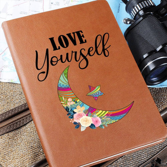 Graphic Leather Journal - Love Yourself - The Shoppers Outlet