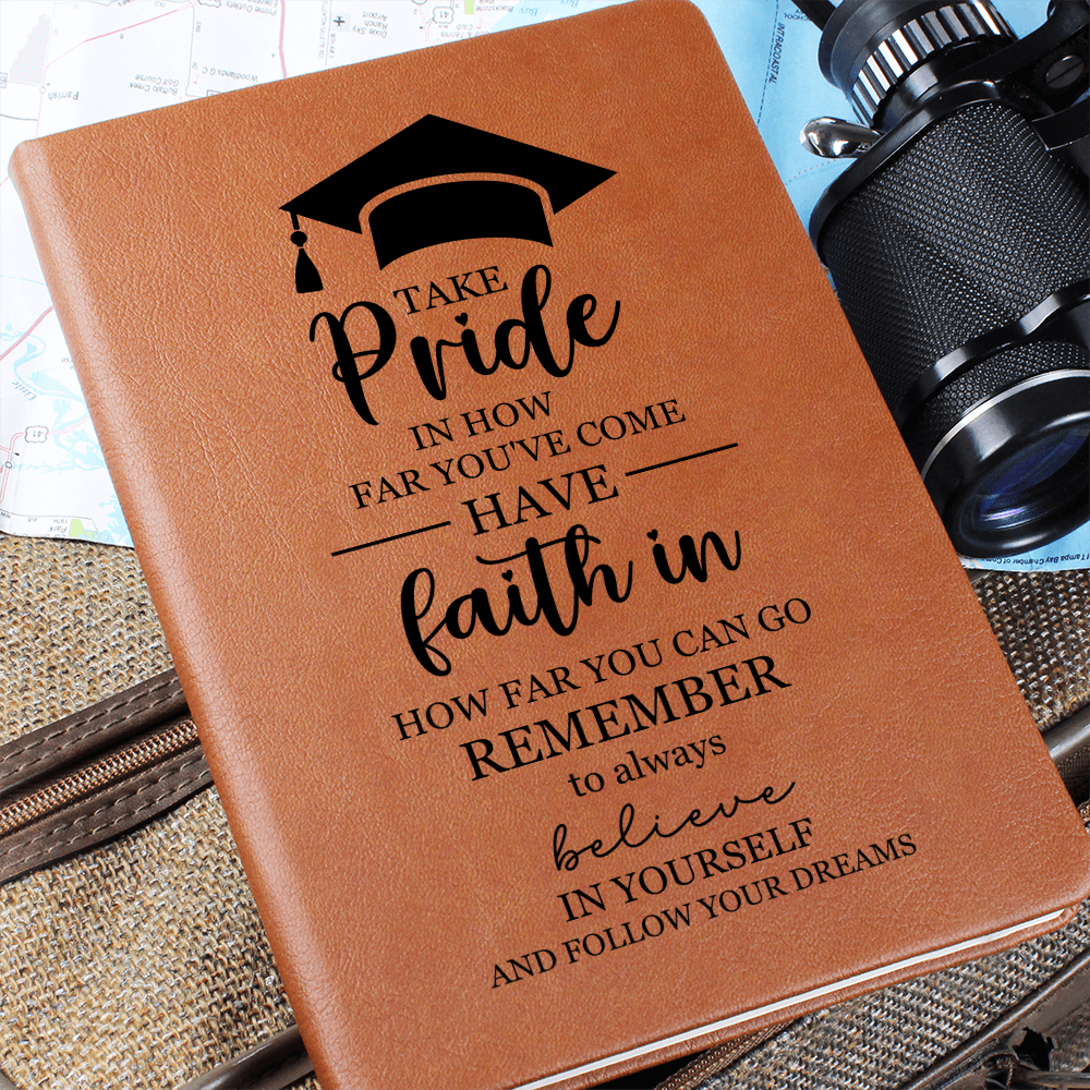 Gradulation Gift - Graphic Leather Journal - The Shoppers Outlet