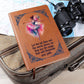Graphic Leather Journal - Let The Ink Flow and The Words Dance - The Shoppers Outlet