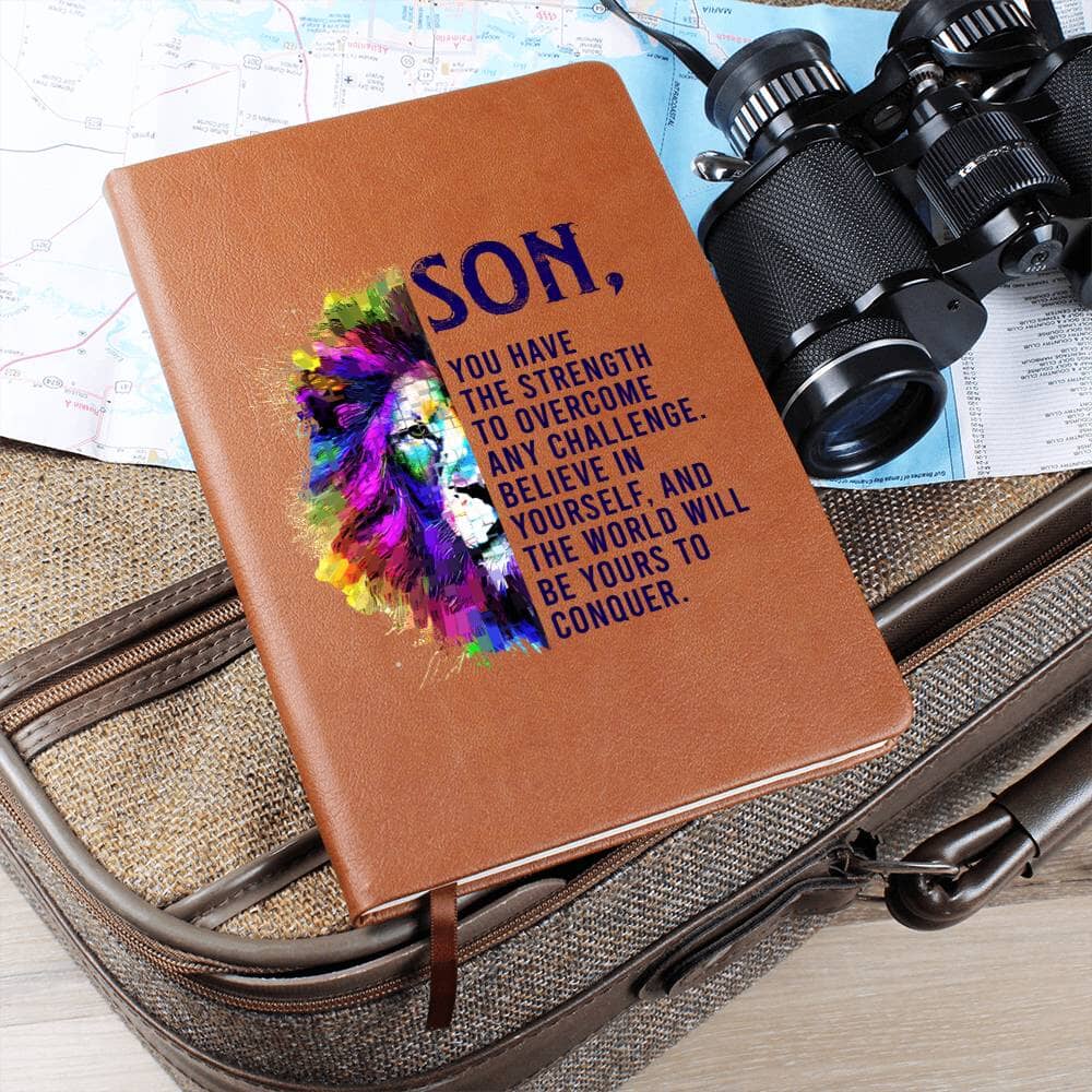 Graphic Leather Journal - Son - You Have The Strength - The Shoppers Outlet
