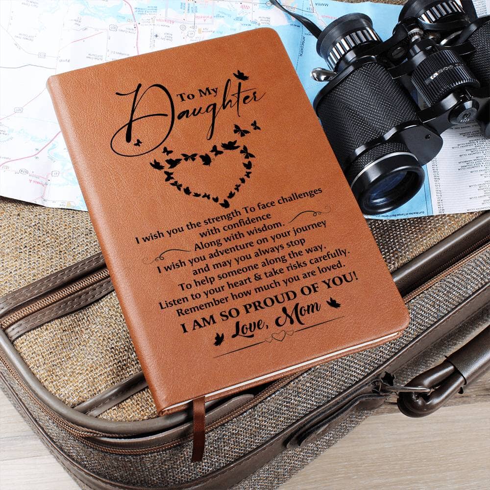 Graphic Leather Journal - Daughter - I Am So Proud Of You - The Shoppers Outlet