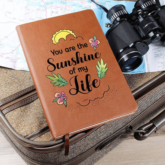 Graphic Leather Journal - You Are The Sunshine Of My Life - The Shoppers Outlet