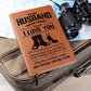 Graphic Leather Journal - Never Forget That I Love You - The Shoppers Outlet