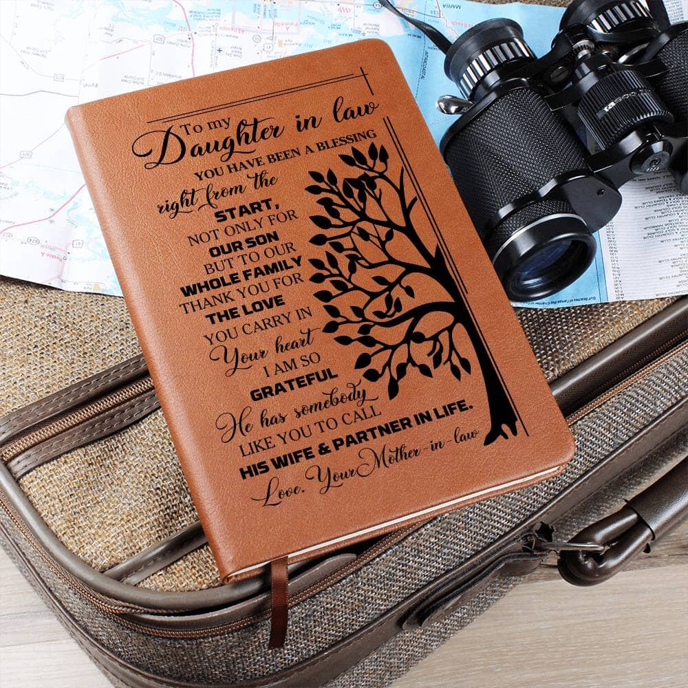 Graphic Leather Journal - To My Daughter In Law - You Have Been A Blessing - The Shoppers Outlet