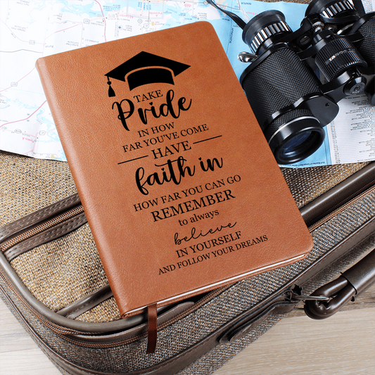 Gradulation Gift - Graphic Leather Journal - The Shoppers Outlet