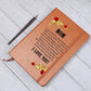 Graphic Leather Journal - Mom - Your Love Is A Beacon Of Light - The Shoppers Outlet