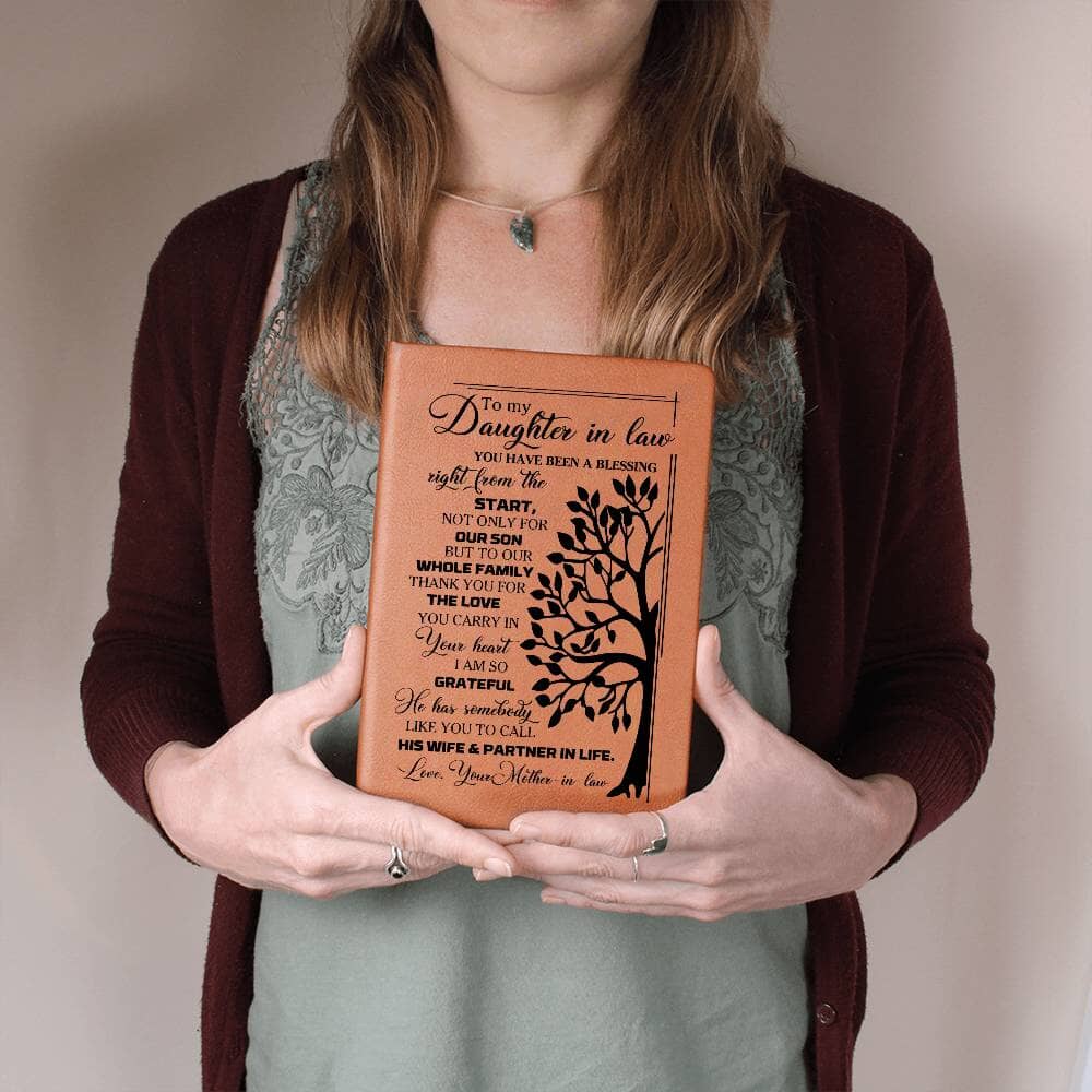 Graphic Leather Journal - To My Daughter In Law - You Have Been A Blessing - The Shoppers Outlet