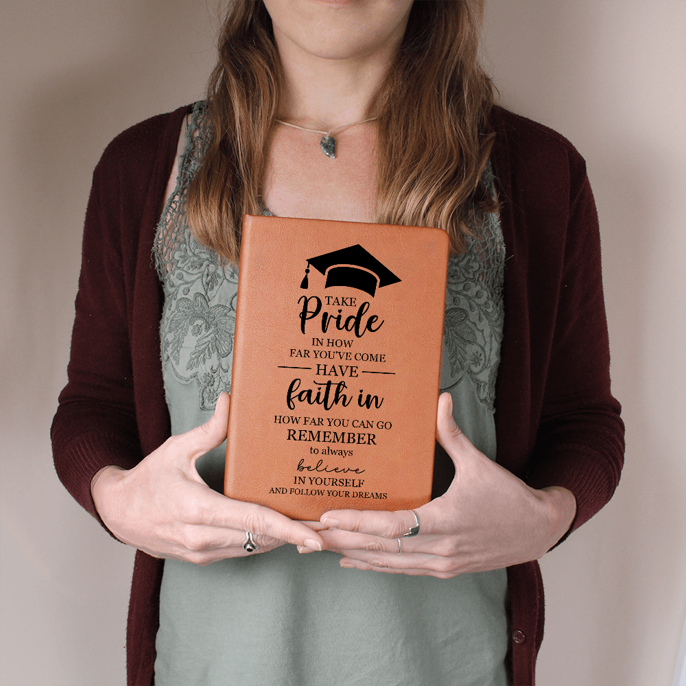 Gradulation Gift - Graphic Leather Journal - The Shoppers Outlet